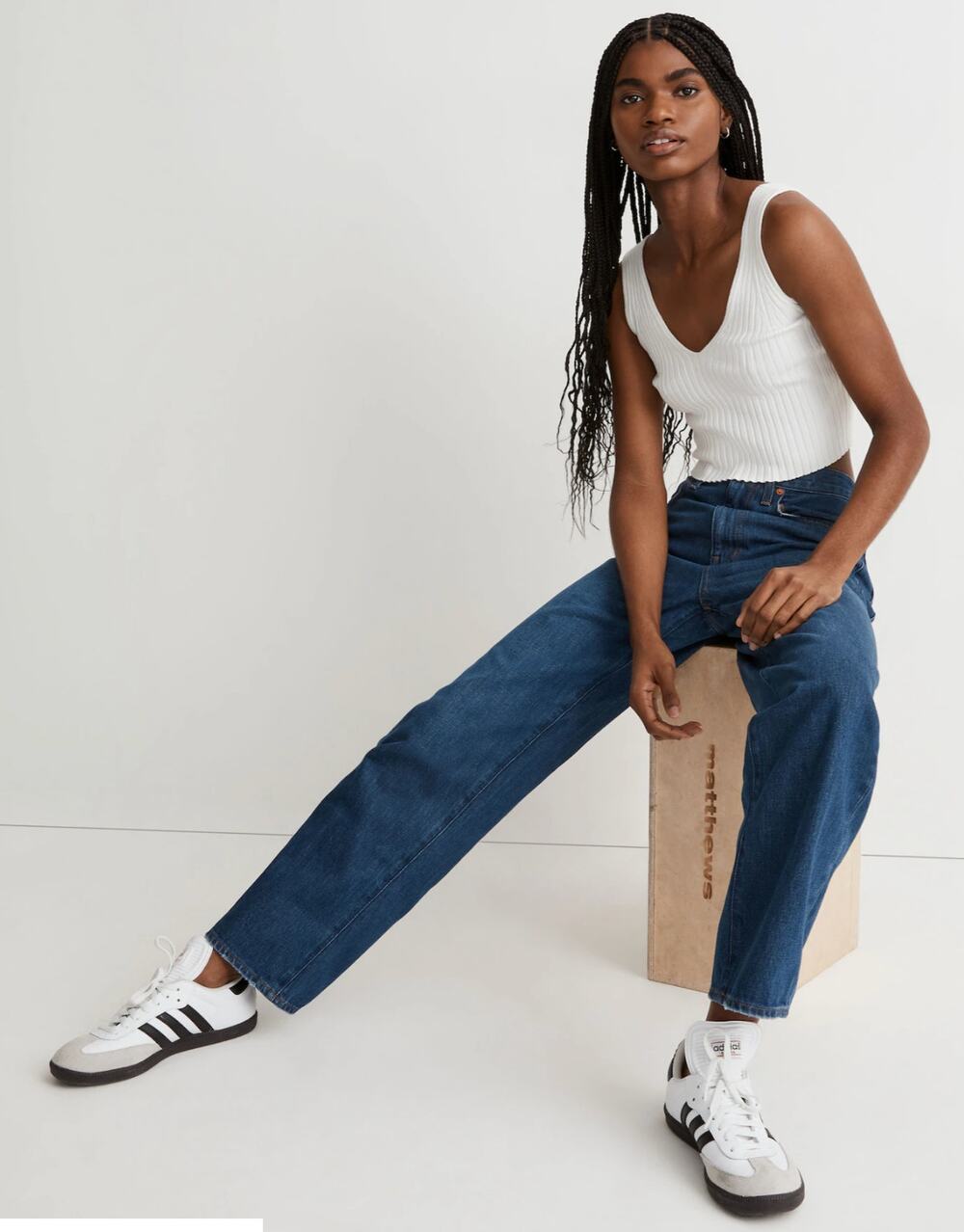 Madewell Baggy Straight Jeans Size 25 Blue